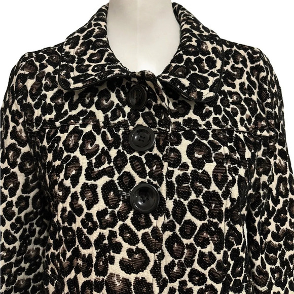 Forever 21 Leopard Print Babydoll Jacket Small. Excellent condition! - Picture 3 of 8